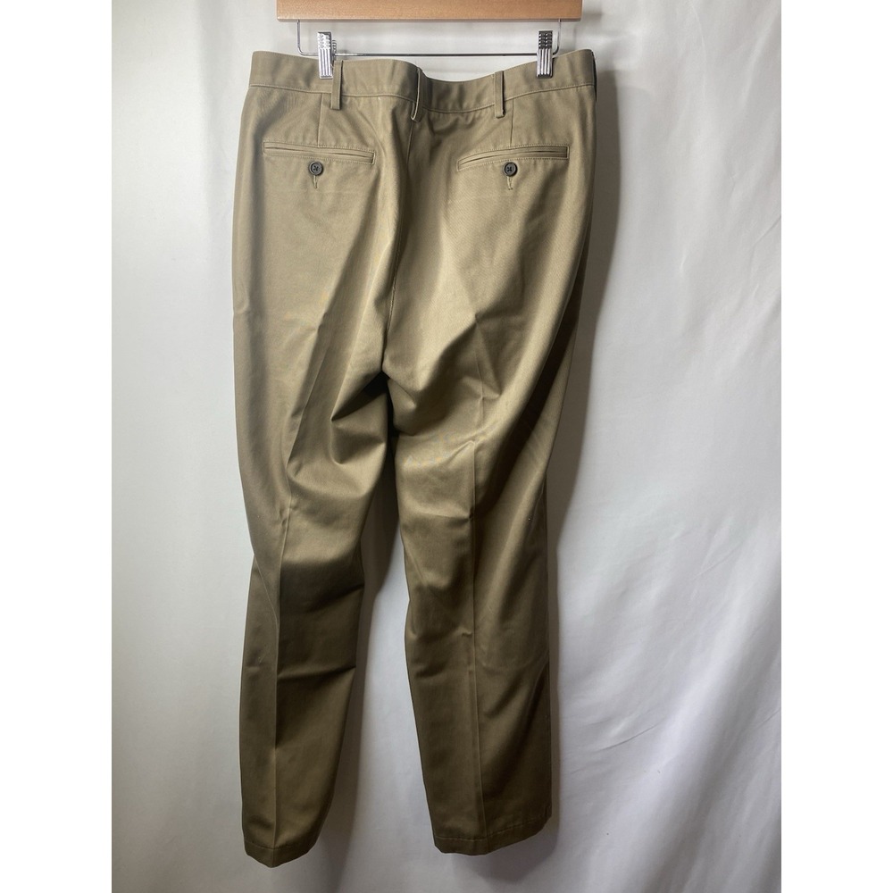 Lands' End Men's Chino Pants Size 35 Waist Tailored Fit Tan Career Wear Business - Picture 4 of 13